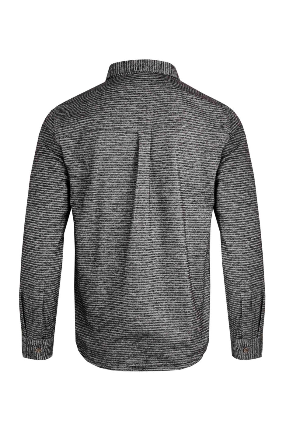 Glenarm Oxford Stripe Long Sleeve Shirt Dark Grey | Weird Fish